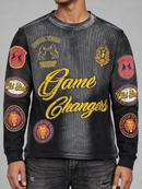 Rebel Minds 'Game Changers' Long Sleeve Thermal Shirt in Black