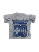 FWRD Kids 'Grizzly' Rhinestone Jersey T-Shirt (Grey/Royal) FW-180826LK/K