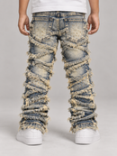 FWRD Kids 330355 K/LK 'Stacked Slash' Denim (Lt .Tint)
