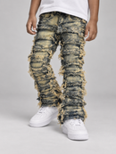 Stylo Kids Stacked Flare Denim (Khaki Tint) FRRY-003