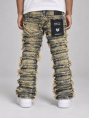 Stylo Kids Stacked Flare Denim (Khaki Tint) FRRY-003