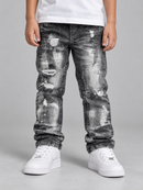Evolution Kids ‘R&R' Slim Straight Denim (Washed Black) EV-330299K