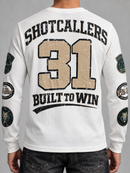 Rebel Minds 'Game Changers' Long Sleeve Thermal Shirt in White