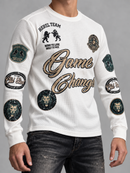 Rebel Minds 'Game Changers' Long Sleeve Thermal Shirt in White