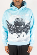 Men's Rebel Minds 'Praise' Sublimation Pullover Hoodie in Light Blue