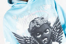 Men's Rebel Minds 'Praise' Sublimation Pullover Hoodie in Light Blue
