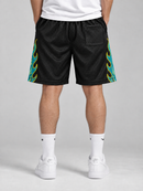 Copper Rivet Men's Iconic Mesh Shorts In Black 611005