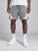 Rebel Minds 'Striped' Nylon Shorts (Grey) A00-14905