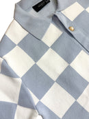 George V 'Knited' Tee (Blue/White) GV-S2901 - FRESH N FITTED