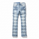 FWRD 'Patchwork True Stacked Denim' FW-33958A (Ice Blue) - FRESH N FITTED