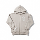 Highly Undrtd Kids 'Above All' Rhinestone Zip Up Hoodie (Beige) UF5604K - FRESH N FITTED