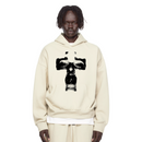 Birds 'Crossface' Cream Ultra-Premium Oversized Hoodie - FRESH N FITTED