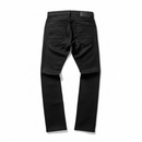 Liquid Crystal 'Wax' Stacked Rhinestone Denim (Jet Black) JTF2335 - FRESH N FITTED