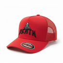MUKA Death Trucker Hat (Red) – T5534 - FRESH N FITTED