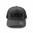 MUKA 'Goat Web' Trucker Hat (DK Gray/Blk) T5517B - FRESH N FITTED