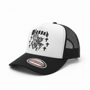 MUKA 'Blessed' Trucker Hat (White/Black) T5484B - FRESH N FITTED