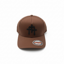 MUKA Leather Cross Snapback Hat (Brown) – S4522 - FRESH N FITTED
