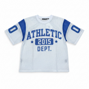 Rebel Minds 'Athletic Dept' Mesh Cropped T-Shirt (White) 610-11153 - FRESH N FITTED