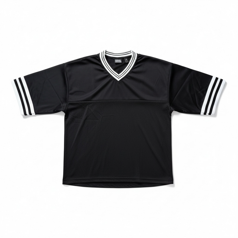 Rebel Minds 'Hockey' Cropped Jersey (Black) A00-11120 | Fresh N Fitted