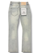Kloud9 'Triple Cross' Rhinestone Stacked Denim (Aqua Blue) P26134 - FRESH N FITTED