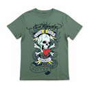 Ed Hardy 'Love Dies Hard' T-Shirt (Lt. Olive) EHM11200-116 - FRESH N FITTED