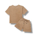 Black Label Kids 'Bling' Shorts (Dye Cream) - FRESH N FITTED