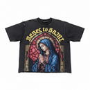Rebel Minds 'Rebel To Saint' Cropped T-Shirt (Black) 610-11161 - FRESH N FITTED