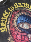 Rebel Minds 'Rebel To Saint' Cropped T-Shirt (Black) 610-11161 - FRESH N FITTED