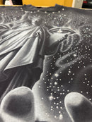 Rare Peace 'Statue Of Liberty' Oversized Rhinestone Cropped T-shirt (Black) RT6022 - FRESH N FITTED