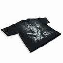 Rare Peace 'Statue Of Liberty' Oversized Rhinestone Cropped T-shirt (Black) RT6022 - FRESH N FITTED