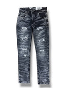 Evolution 'Wild Tiger' Distressed Ripple Denim (Black) EV-33319 - FRESH N FITTED