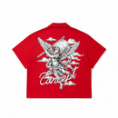 Concept LA 'Freedom' Nylon Button Down (Red) CSET_TOP1 - FRESH N FITTED