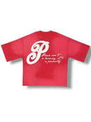 Inner Peace 'Over Everything' Cropped T-Shirt (Washed Red) - FRESH N FITTED