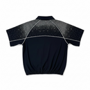 Kindred Rhinestone Nylon Zip Up Shirt (Black) KD261T