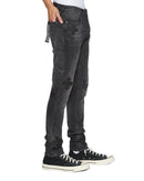 Ksubi Van Winkle Blakk Metal Paise denim jeans with a dark wash and metal accents, displayed on a plain background