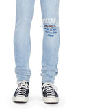Ksubi Van Winkle Duke blue denim jeans with classic fit and stylish design, displayed on a plain background.