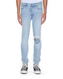 Ksubi Van Winkle Duke blue denim jeans, showing the classic fit and stylish blue wash with visible stitching and pockets.