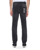 Ksubi Chitch Powder Grey Outfield Denim jeans in charcoal with classic denim texture and stitching, front view showing fit and style.