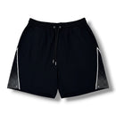 Black Kindred Rhinestone Nylon Shorts with shiny rhinestone details, designed for a stylish and comfortable fit.