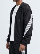 M. Society 'Outdoor' Nylon Zip Up Jacket in Black
