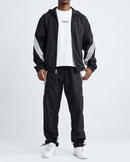 M. Society 'Outdoor' Nylon Zip Up Jacket in Black
