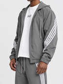M. Society 'Outdoor' Nylon Zip Up Jacket in Grey