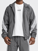 M. Society 'Outdoor' Nylon Zip Up Jacket in Grey