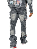 Makobi 'Mohadi' Stacked Denim (Black Wash) M1914 - FRESH N FITTED