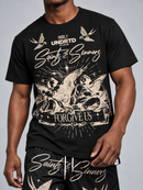 Highly Undrtd Saints & Sinner T-Shirt In Black US6104