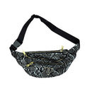 Mint Python Fanny Pack Bag (Black/White) - FRESH N FITTED
