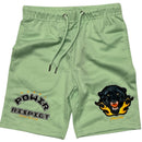 Black Pike 'Panther' Kids Mesh Shorts (Mint) BS2445