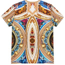 George V Men's Pure Heart Premium All Over Print With Rhinestones Tee - FRESH N FITTED