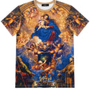 George V Men's Joy To The World Premium All Over Print With Rhinestones Tee - FRESH N FITTED
