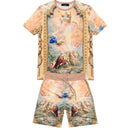George V Men's Rise Above Premium All Over Print With Rhinestones Outfit In Multi Color - FRESH N FITTED
